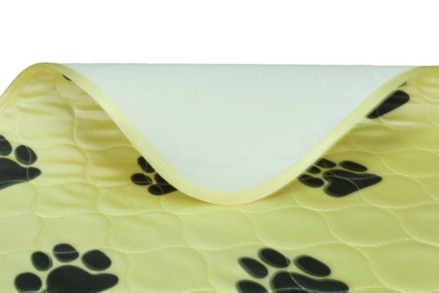 KFX-0149437 Cozy Kennel Pad Dog Bed in Wine Red, Bright Yellow, and Light Brown