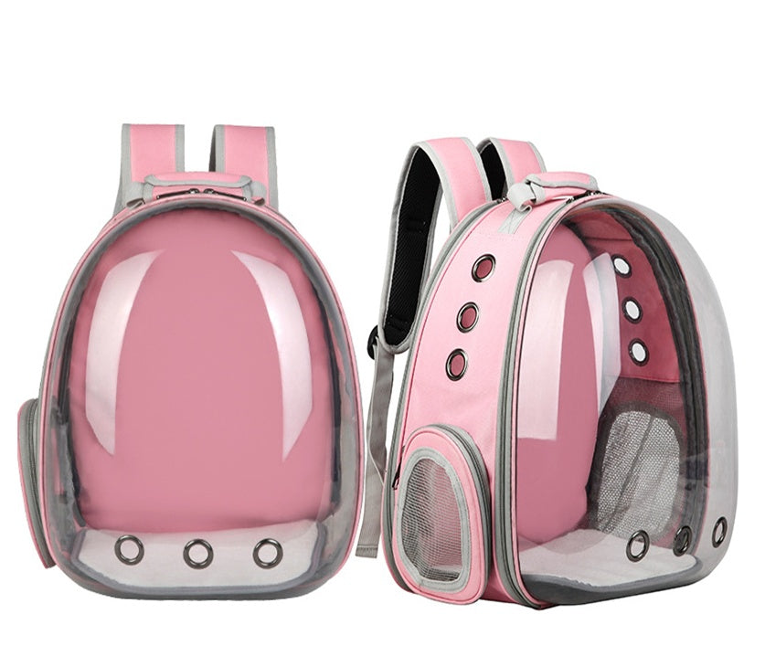 KFX-0149821 Transparent Cat Backpack Space Capsule - Durable Oxford Material, Multiple Colors Available