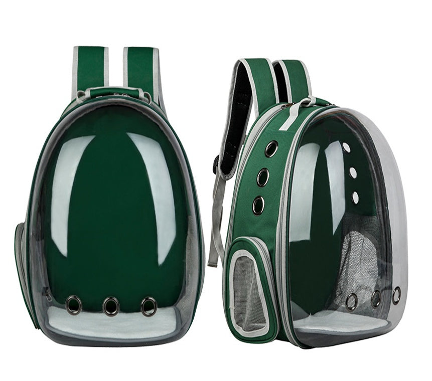 KFX-0149821 Transparent Cat Backpack Space Capsule - Durable Oxford Material, Multiple Colors Available