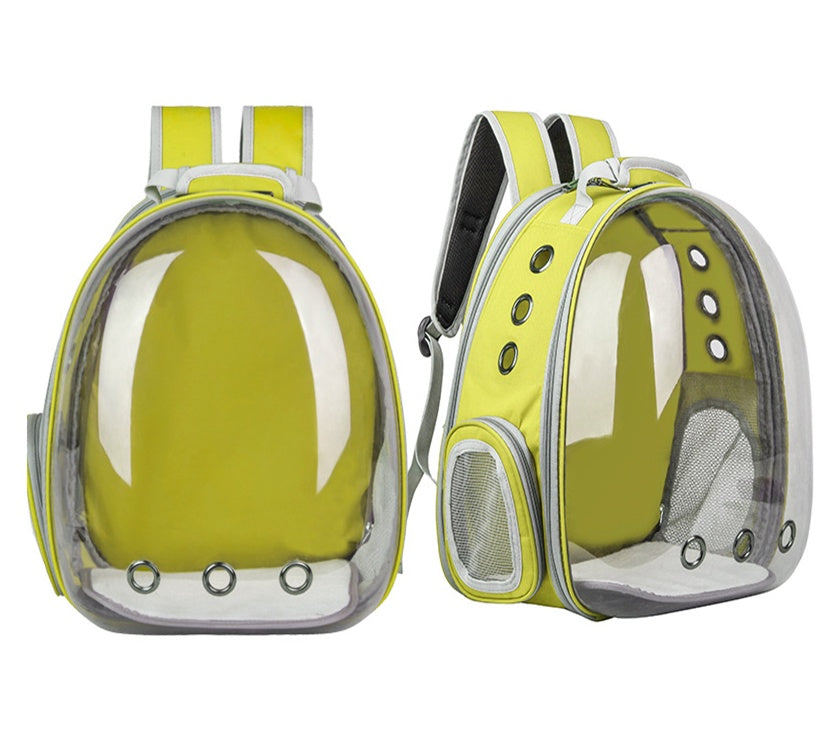 KFX-0149821 Transparent Cat Backpack Space Capsule - Durable Oxford Material, Multiple Colors Available