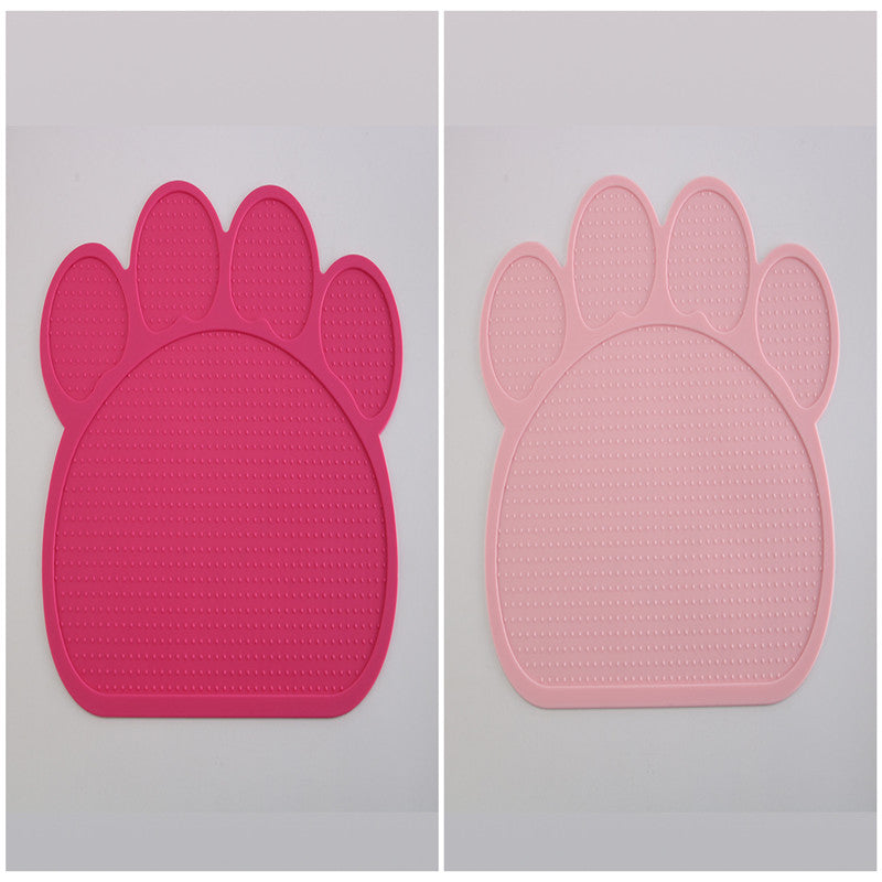 KFX-0155197 Silicone Pet Feeding Mat - Food Grade, Easy to Clean, High Temperature Resistant, Available in Multiple Colors