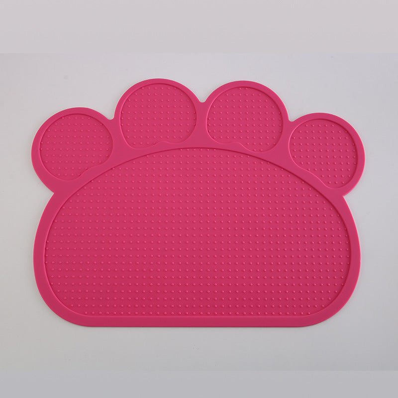 KFX-0155197 Silicone Pet Feeding Mat - Food Grade, Easy to Clean, High Temperature Resistant, Available in Multiple Colors