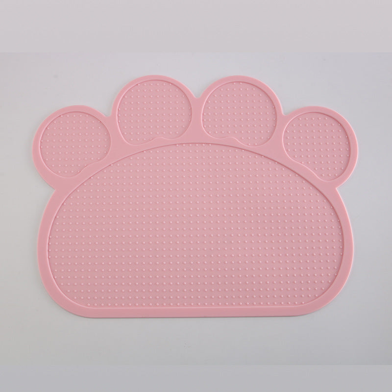 KFX-0155197 Silicone Pet Feeding Mat - Food Grade, Easy to Clean, High Temperature Resistant, Available in Multiple Colors
