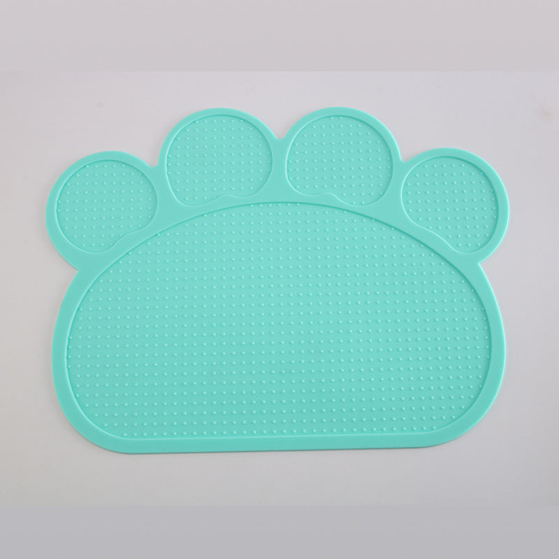 KFX-0155197 Silicone Pet Feeding Mat - Food Grade, Easy to Clean, High Temperature Resistant, Available in Multiple Colors