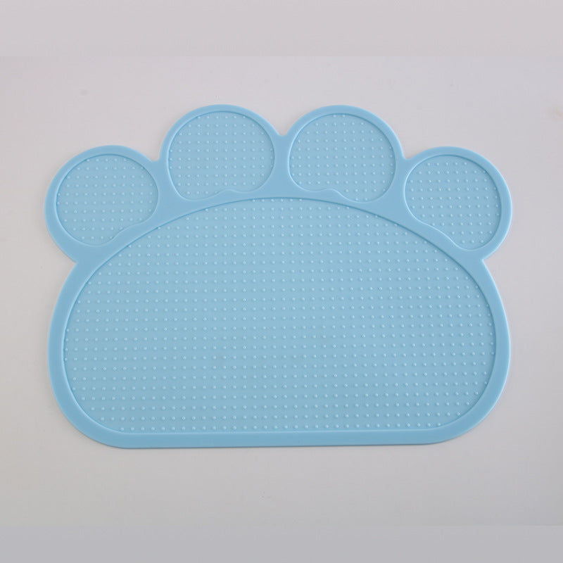 KFX-0155197 Silicone Pet Feeding Mat - Food Grade, Easy to Clean, High Temperature Resistant, Available in Multiple Colors