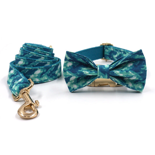 KFX-0155581 Elegant Pet Collar with Bow - Perfect for Weddings, Parties, and Special Occasions