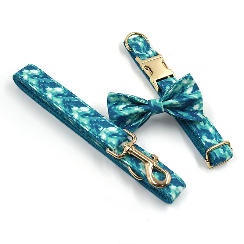 KFX-0155581 Elegant Pet Collar with Bow - Perfect for Weddings, Parties, and Special Occasions