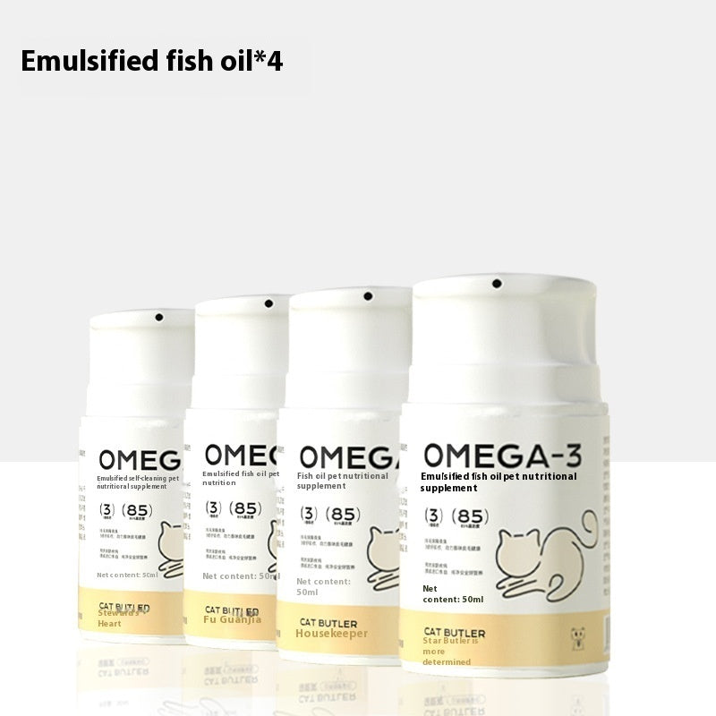 KFX-0157117 Natural Fish Oil Supplement with Omega-3 for Pets - Includes Krill Oil & Astaxanthin - Available in Multiple Bottles