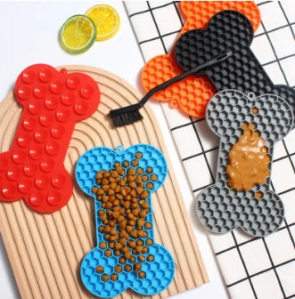 KFX-0159293 Silicone Dog Licking Pad - Slow Feed Mat in Multiple Colors