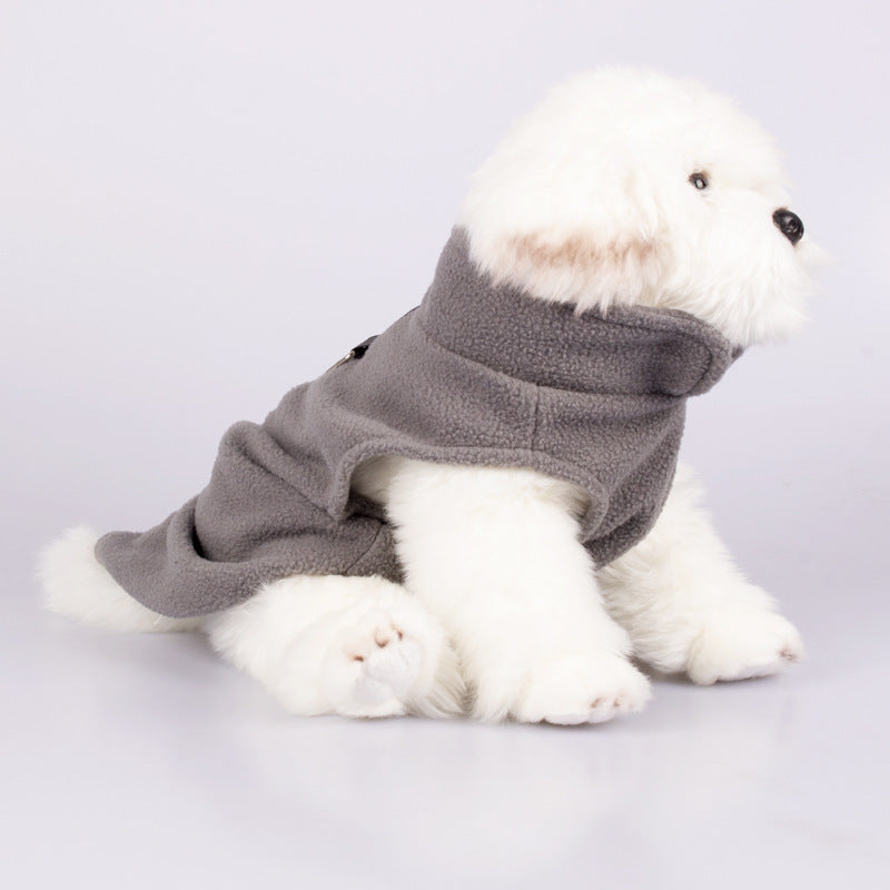 KFX-0159677 Stylish Solid Color Rocking Velvet Dog Collar Clothes for Pets