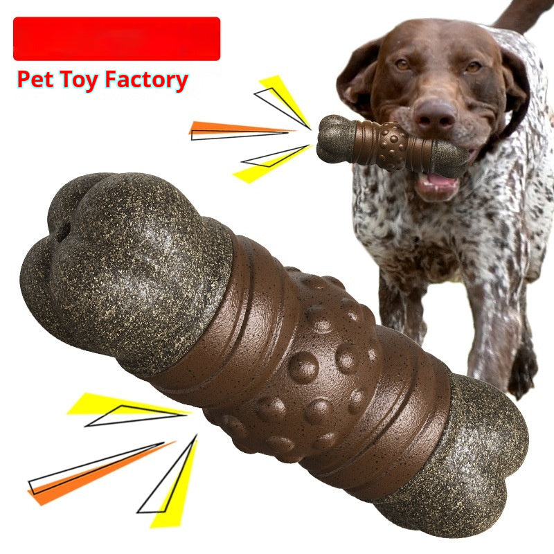 KFX-0161725 Dog Toothbrush Molar Rod Toy – Wooden Color, Plastic Material, Perfect for Dental Care