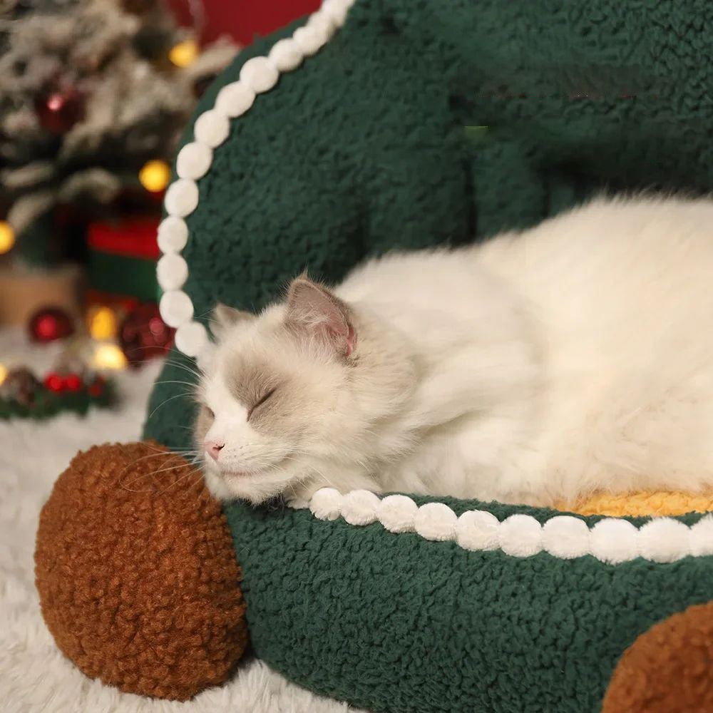 KFX-0163133 Cozy Closed Cat Nest for All Seasons, Removable and Washable Winter Warmth