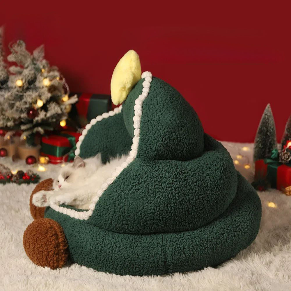 KFX-0163133 Cozy Closed Cat Nest for All Seasons, Removable and Washable Winter Warmth