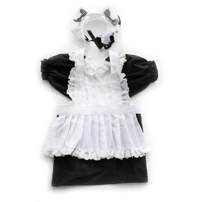 KFX-0163261 Cute Cat Princess Dress Set with Headwear and Skirt for Pets, Size M (8-15 lbs)