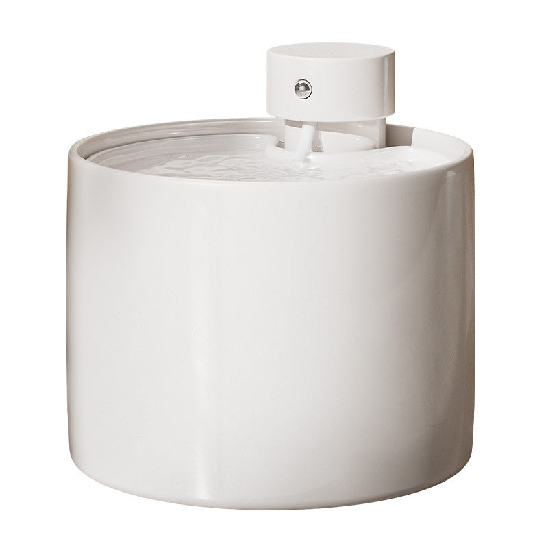 KFX-0164925 Automatic Flow Induction Ceramic Pet Water Dispenser with Filter Elements - 2L Capacity