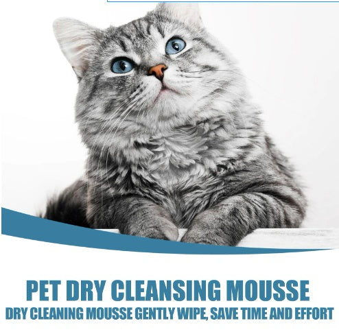 KFX-0166717 Pet Dry Cleaning Foam Wash for Cats and Dogs - Chamomile & Coconut Oil, 60ml