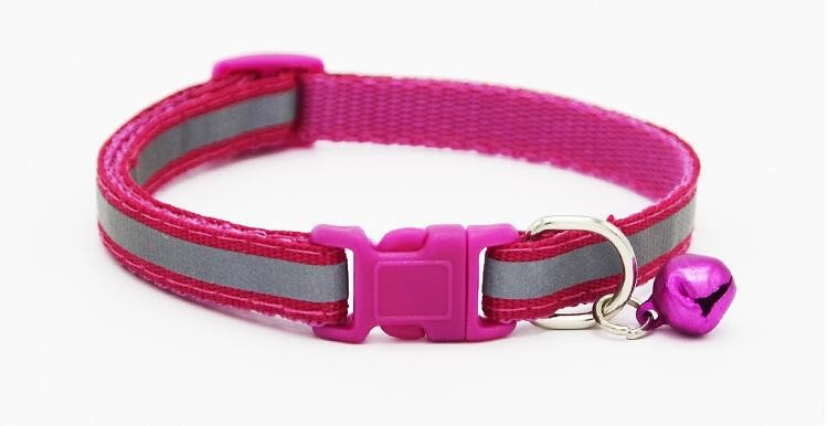 KFX-0166845 Reflective Bell Collar for Dogs and Cats - Adjustable Cloth Design, 19-32cm, 1.0cm Width