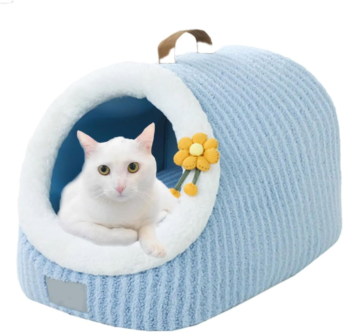 KFX-0172093 Cozy Soft Cat Bed Cave with Removable Washable Pillow for Indoor Cats