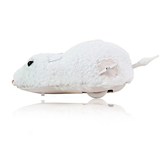 KFX-0175421 Plush Clockwork Mouse Toy for Cats and Dogs – Interactive Plush Playing Companion