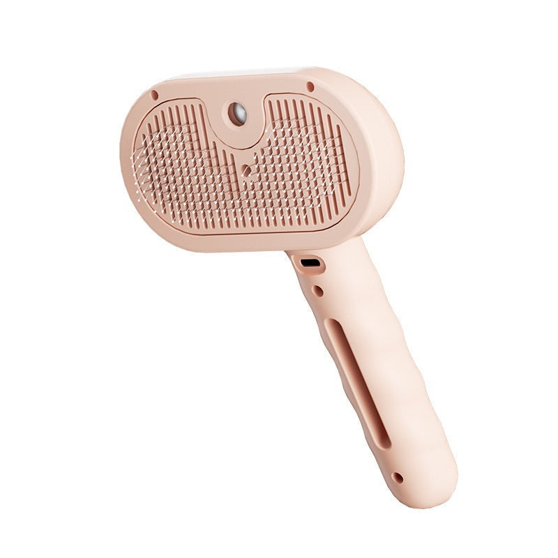 KFX-0176189 Pet Hair Remover Comb with Water Mist Spray for Cats and Dogs - Dematting Grooming Tool