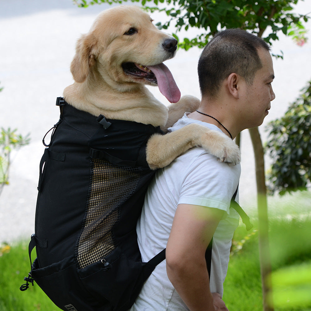 KFX-0176829 Ventilated and Comfortable Pet Travel Backpack with Safety Buckle and Breathable Mesh Strap