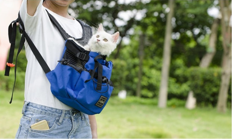 KFX-0176829 Ventilated and Comfortable Pet Travel Backpack with Safety Buckle and Breathable Mesh Strap