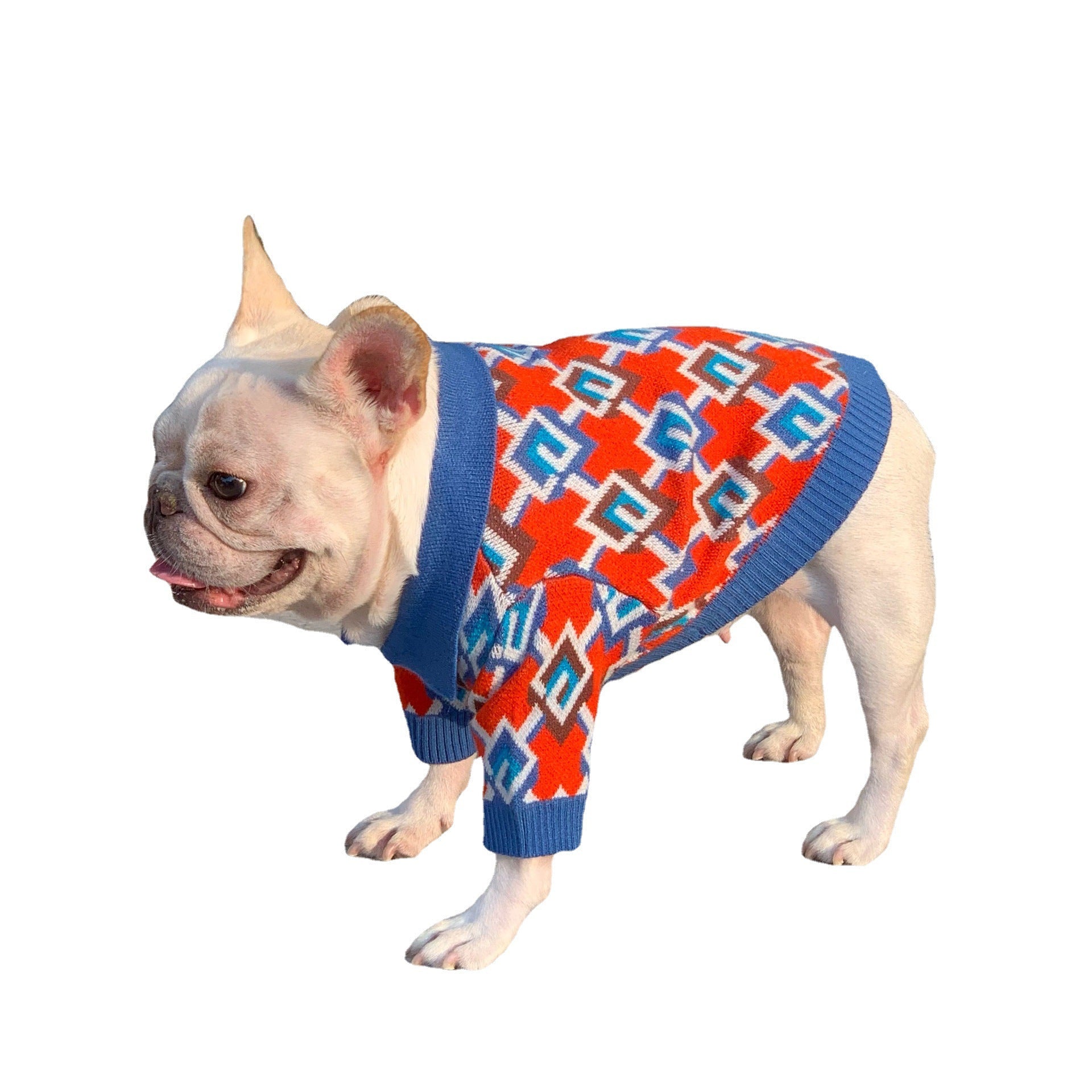 KFX-0178365 Cozy Wool Sweater for Dogs and Cats in Dark Red - Various Sizes Available