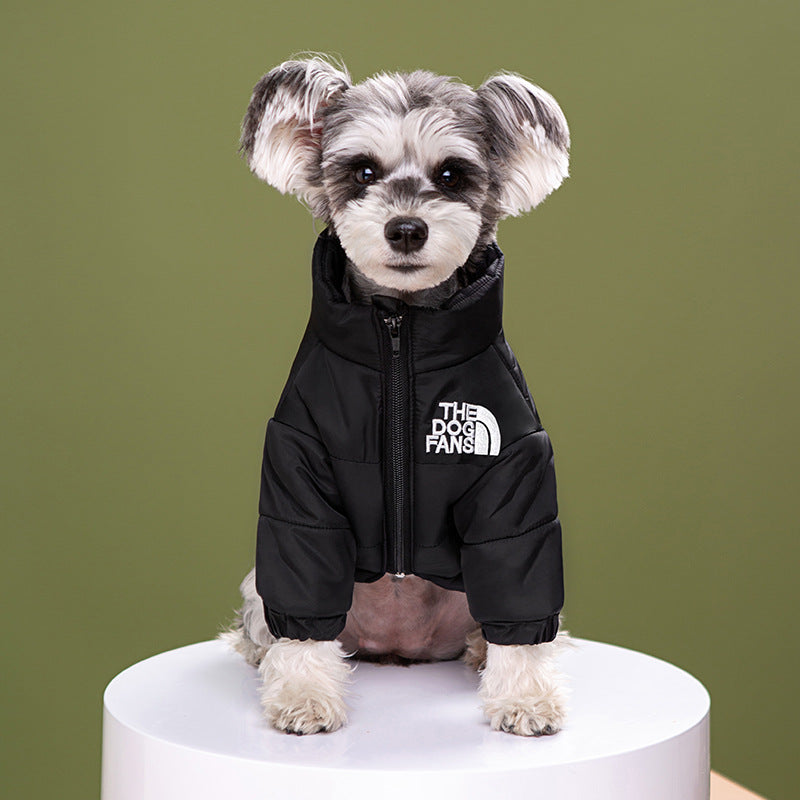 KFX-0180029 Trendy Dog Face Cotton Jacket - Windproof & Rainproof Shell for All Sizes and Colors