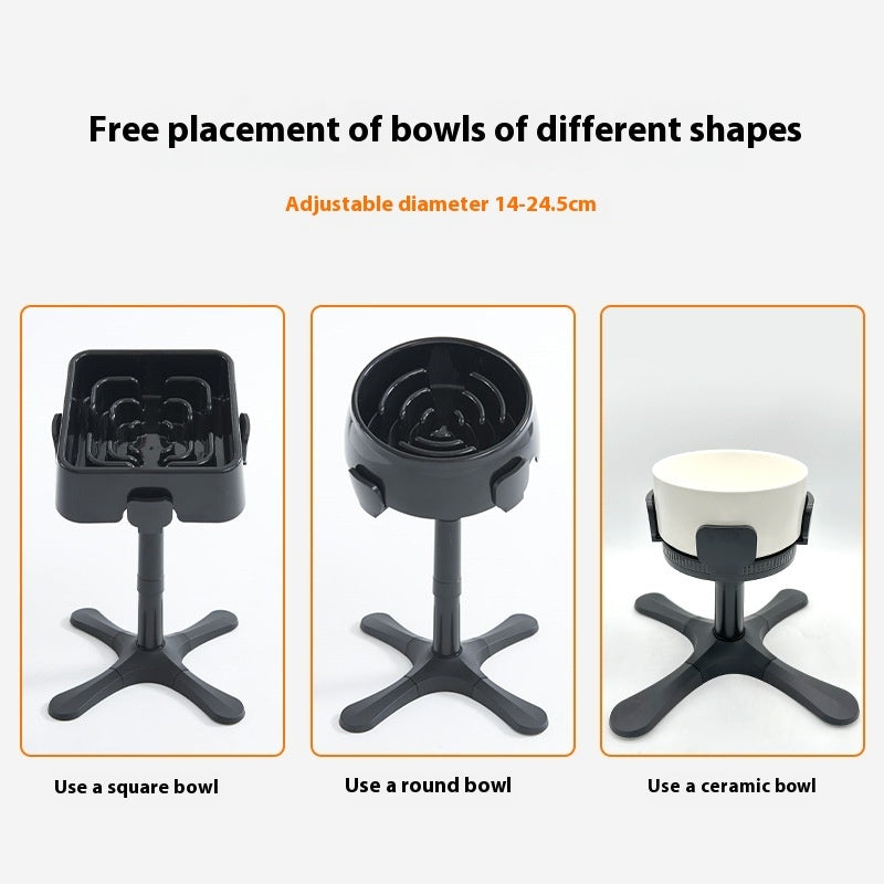KFX-0180541 Adjustable Height Pet Dog Bowl Bracket with Anti-Tumble Feature