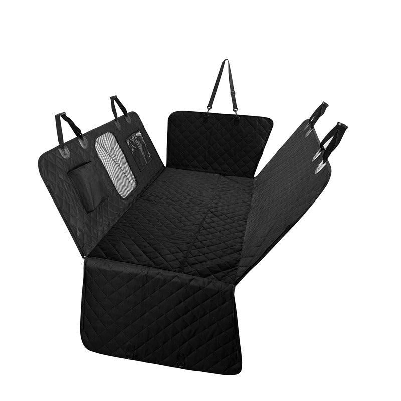 KFX-0182589 Waterproof 600D Oxford Cloth Car Pet Mat - Lengthened, Load-Bearing, Small Grid Design, 137x164cm