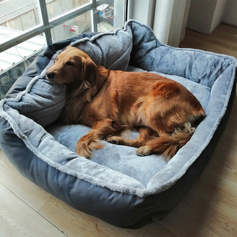 KFX-0186173 Cozy American-Style Golden Retriever Dog Sofa in Multiple Sizes