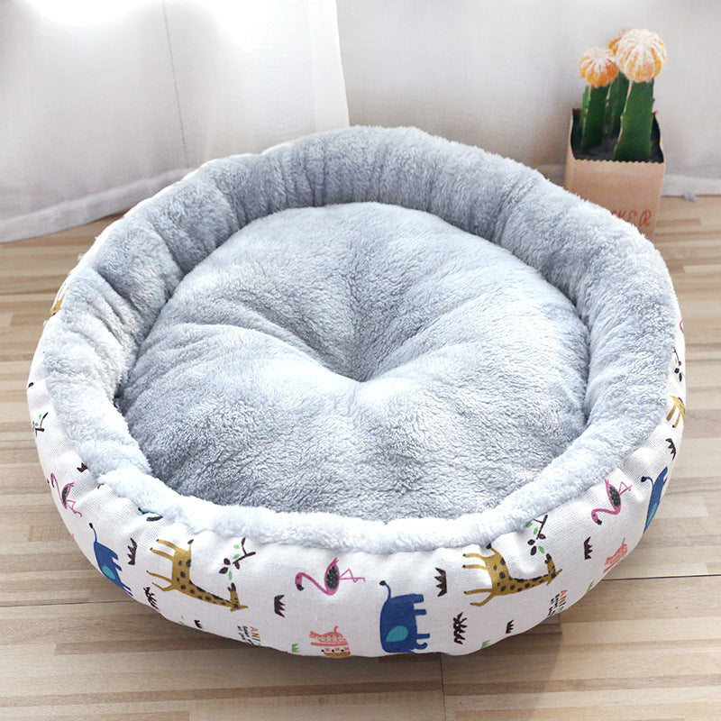 KFX-0190141 Soft Cotton Padded Pet Nest for Dogs and Cats - Available in Three Sizes