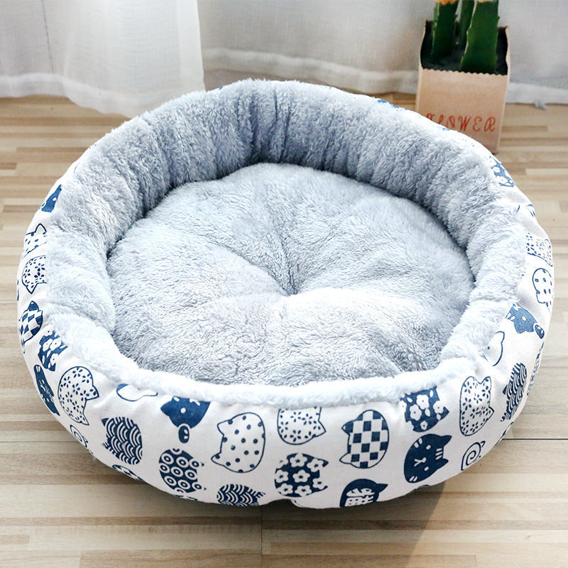 KFX-0190141 Soft Cotton Padded Pet Nest for Dogs and Cats - Available in Three Sizes