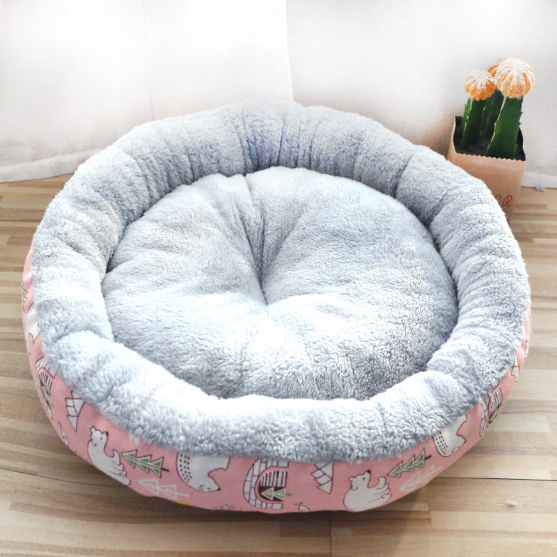 KFX-0190141 Soft Cotton Padded Pet Nest for Dogs and Cats - Available in Three Sizes