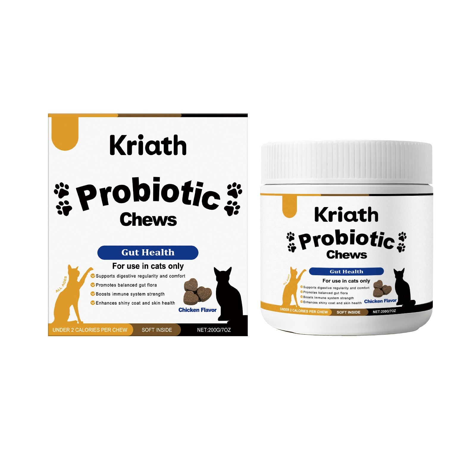 KFX-0191933 Probiotic Soft Pellets for Cats with Pumpkin Seed Extract and Flaxseed Powder
