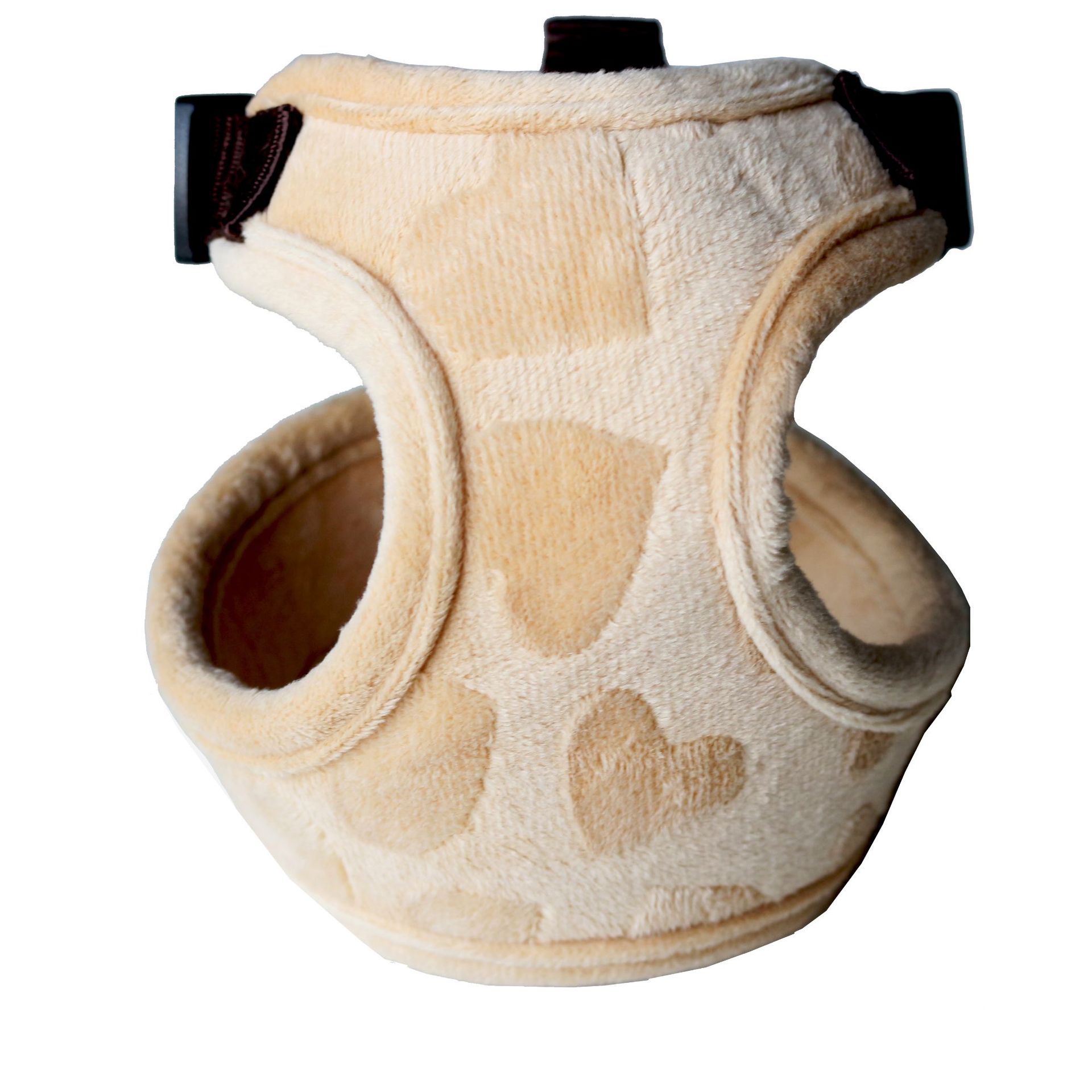 KFX-0192445 Love Flannel Chest Protector Dog Vest with Leash – Warm and Comfortable Pullover Design