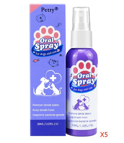 KFX-0193725 Natural Dental Spray for Dogs - Freshens Breath and Cleans Teeth