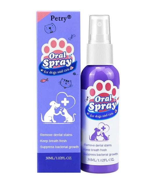 KFX-0193725 Natural Dental Spray for Dogs - Freshens Breath and Cleans Teeth