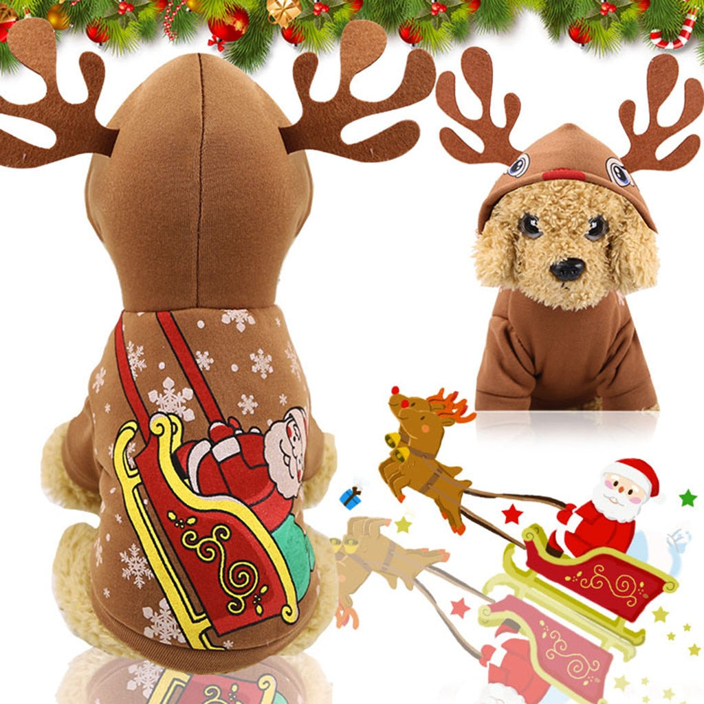 KFX-0196029 Festive Winter Pet Sweater for Cats and Dogs - Cozy Holiday Apparel
