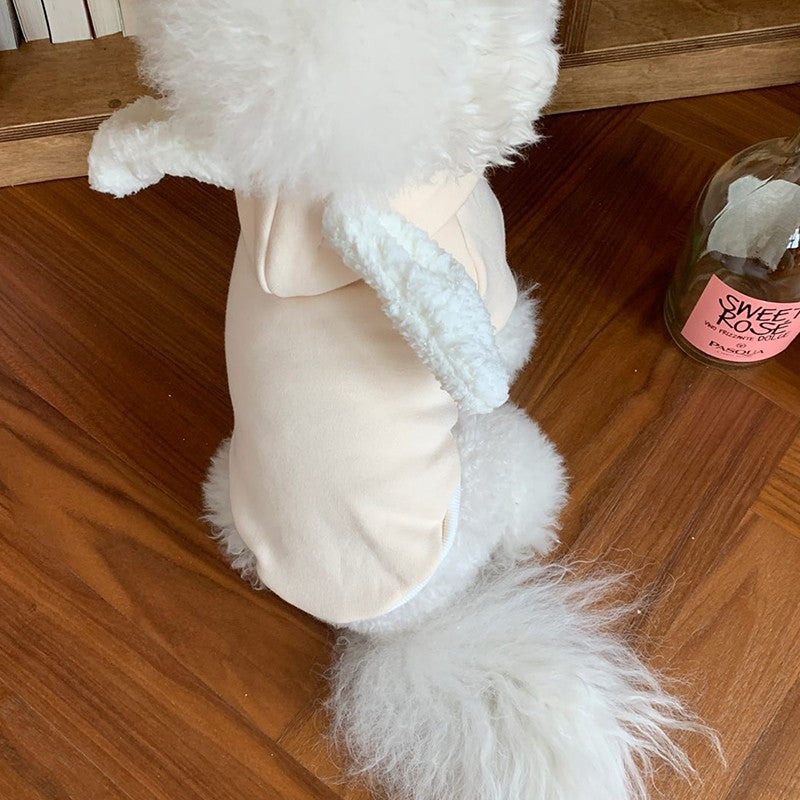 KFX-0196925 Thin Teddy Bear Matcha Dog Sweater - Available in Green, Beige, Pink, Sizes XS to XXL