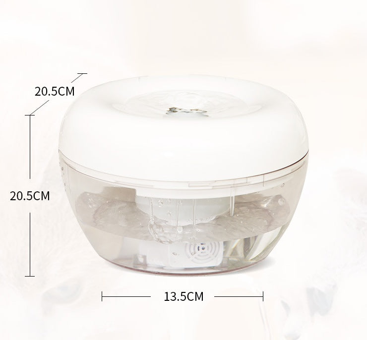 KFX-0197693 Automatic Pet Water Purifier with 1.5L Capacity and USB Power Supply