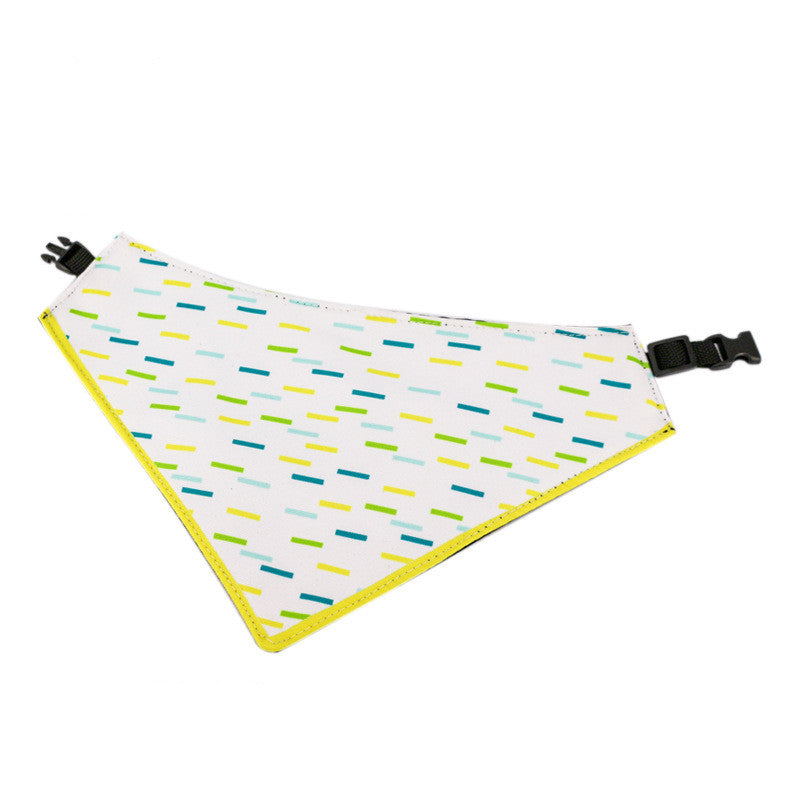 KFX-0199229 Three-Layer Thickened Waterproof Pet Scarf - Variety of Fun Colors and Patterns