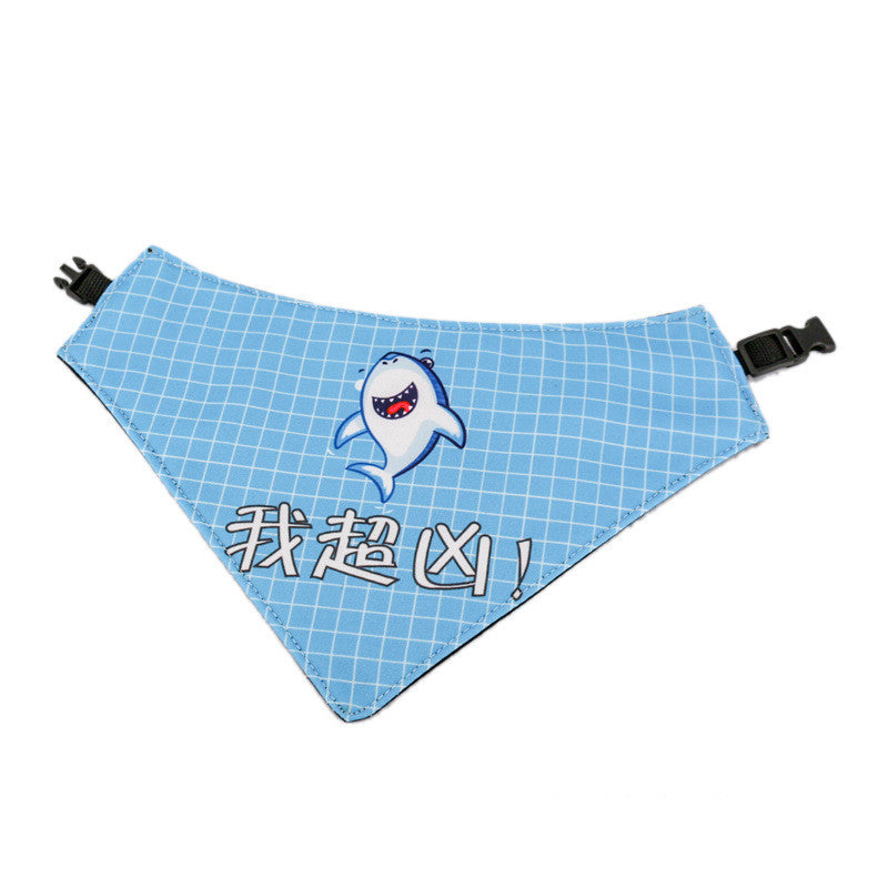 KFX-0199229 Three-Layer Thickened Waterproof Pet Scarf - Variety of Fun Colors and Patterns