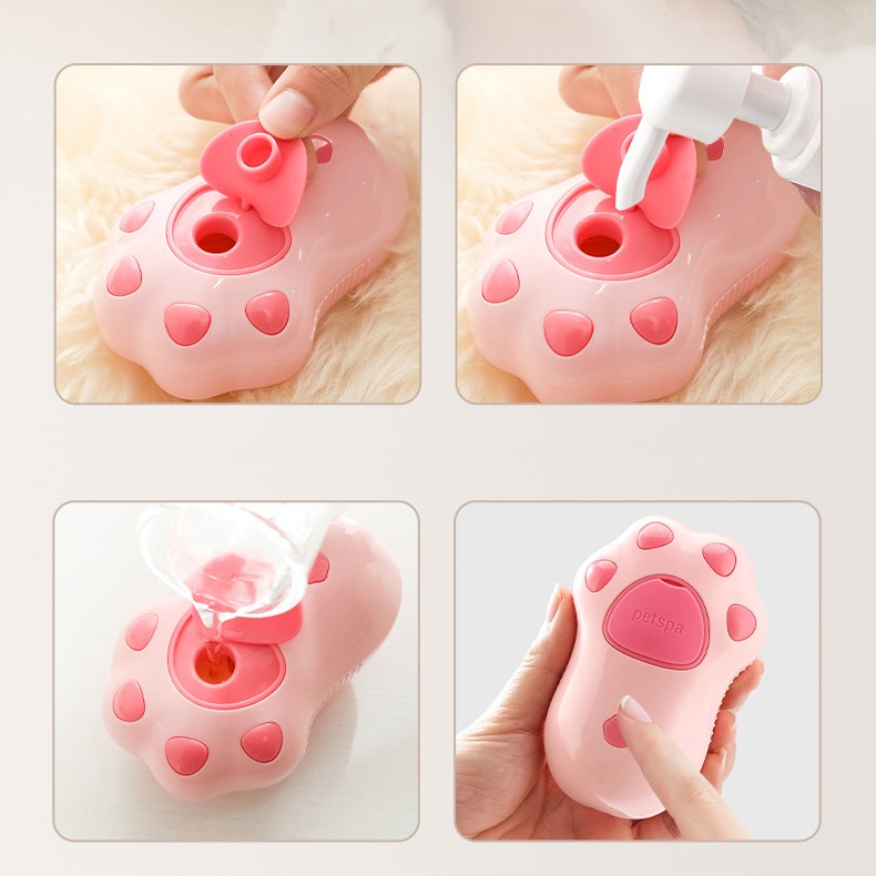 KFX-0199485 Cat's Paw Massage and Cleaning Brush with USB Power, 10x7cm