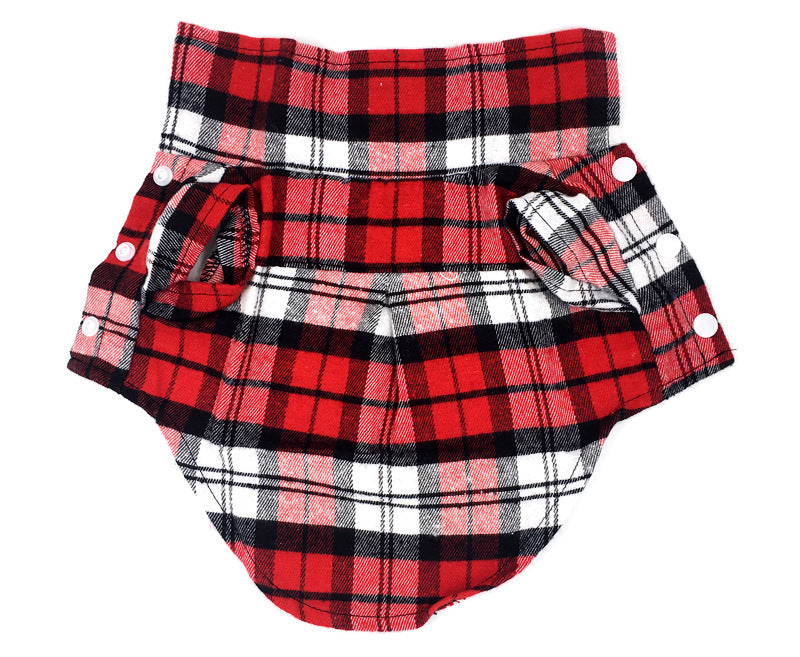 KFX-0199997 Plaid Cotton Shirt for Dogs – Stylish Spring and Summer Apparel