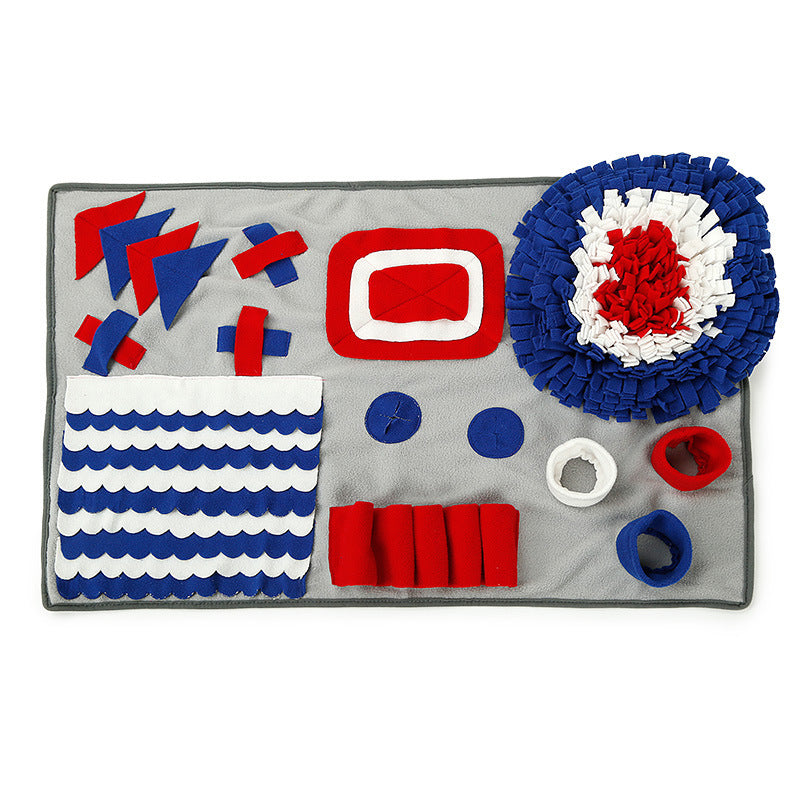 KFX-0202429 Dog Sniffing Training Mat - Flannel Pet Smelling Pad for Stress Relief and Slow Feeding - 71x71CM
