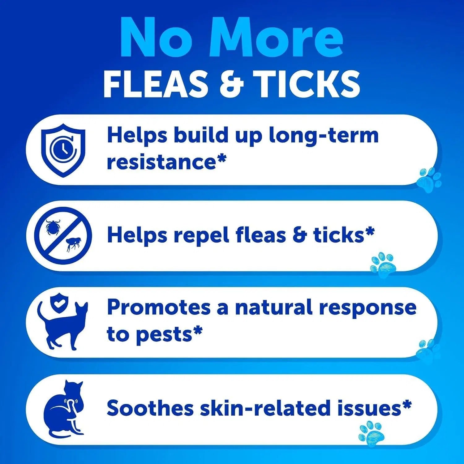KFX-0203453 Natural Flea and Tick Prevention Soft Chews for Cats and Kittens with Vitamins and Health Support