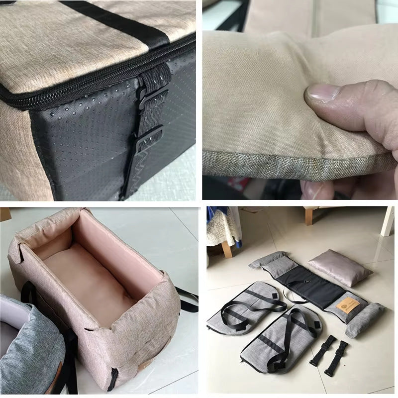 KFX-0203837 Portable Folding Pet Travel Bag - Medium Soft Oxford Material, Suitable for Pets Up to 5kg