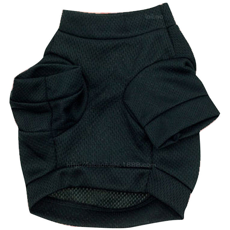 KFX-0205757 Black Printed Mesh Tee for Dogs - Sniff With Me Design, XS to L Sizes Available