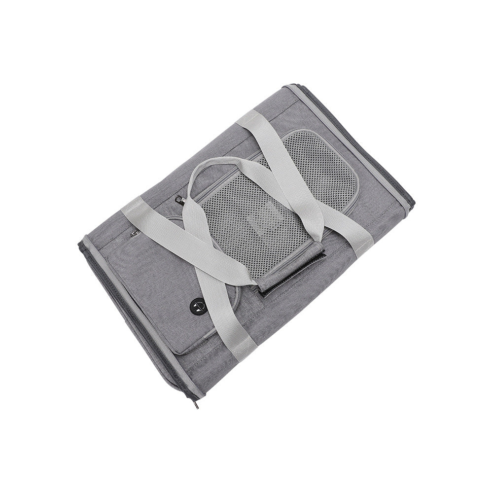 KFX-0209597 Foldable Lightweight Breathable Cat Carrier Bag with Canvas Material